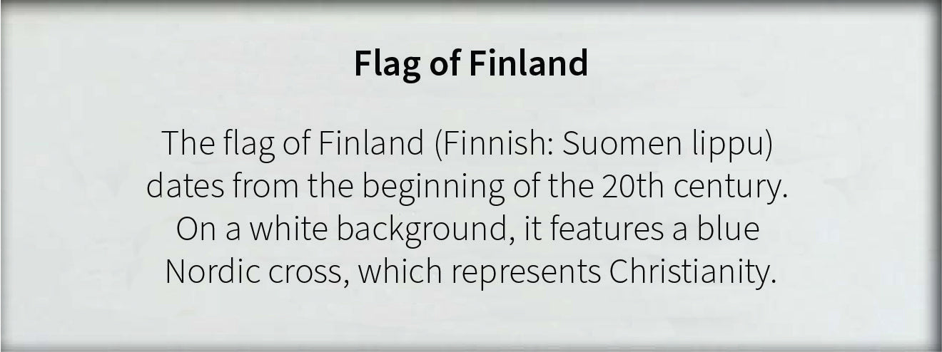 Finland - Flag with Pole