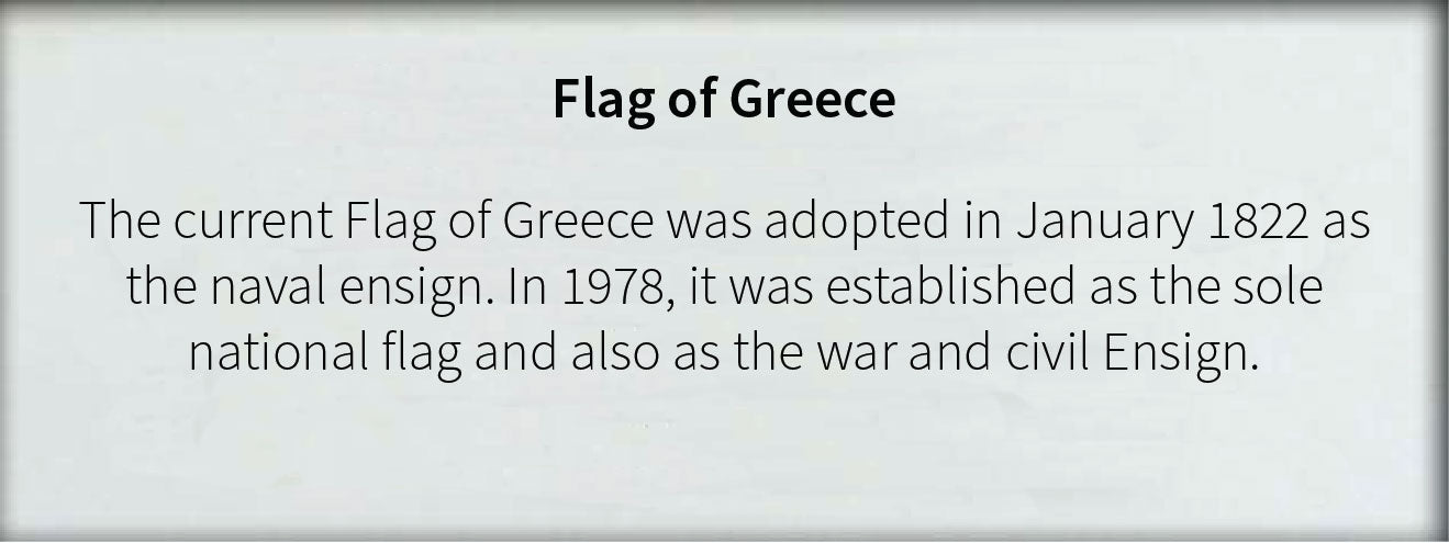 Greece- Flag with Pole
