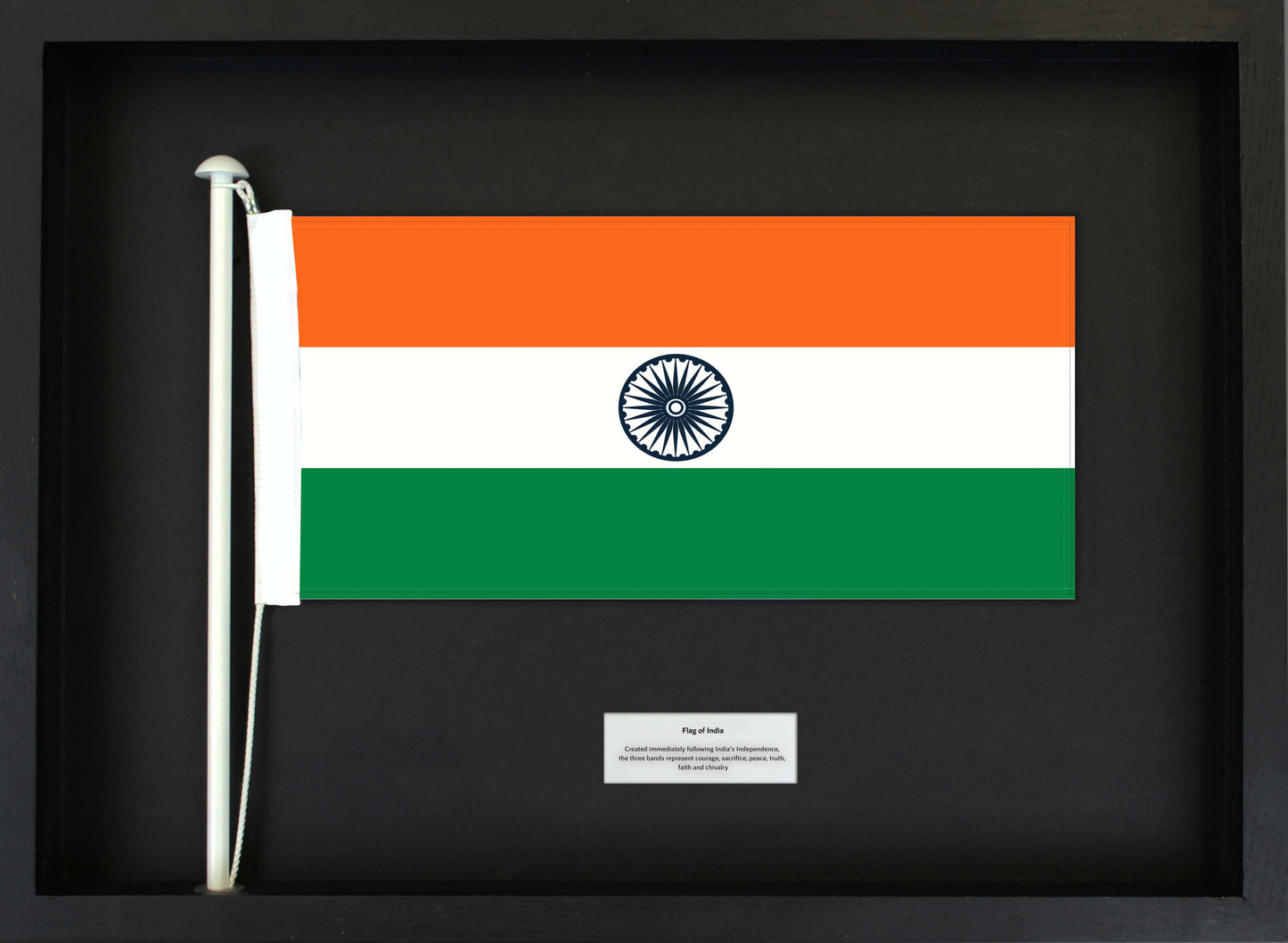 India- Flag with Pole