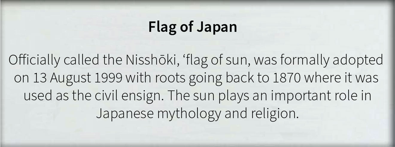 Japan - Flag with Pole