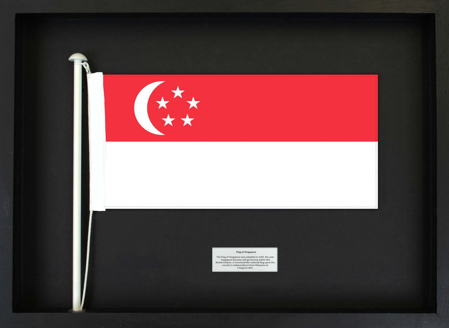 Singapore- Flag with Pole