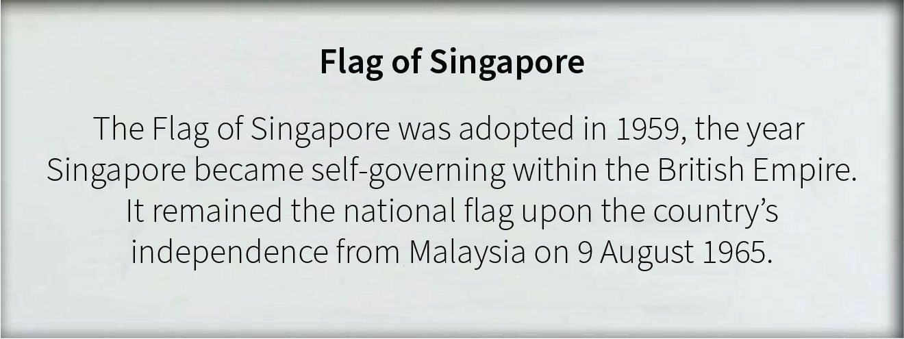 Singapore- Flag with Pole