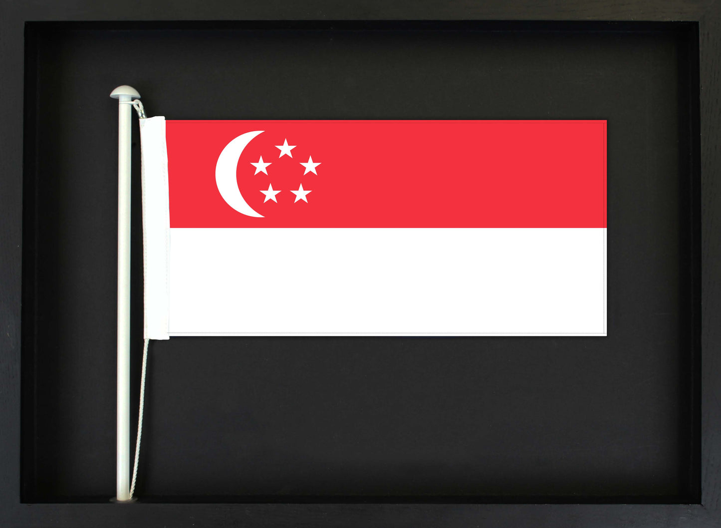 Singapore- Flag with Pole