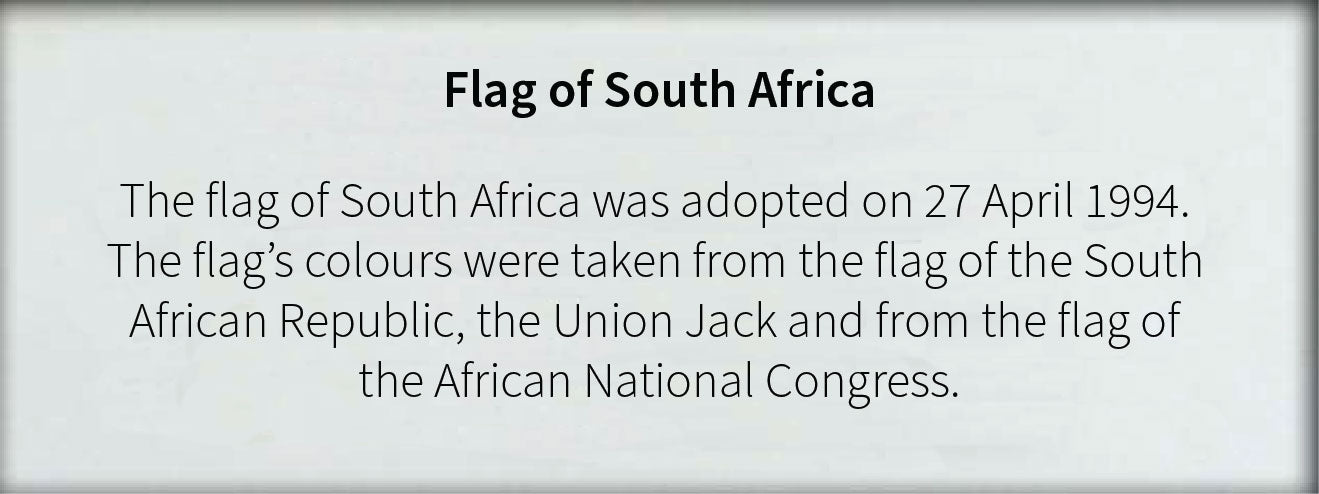 South Africa- Flag with Pole