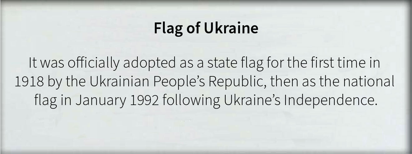 Ukraine- Flag with Pole