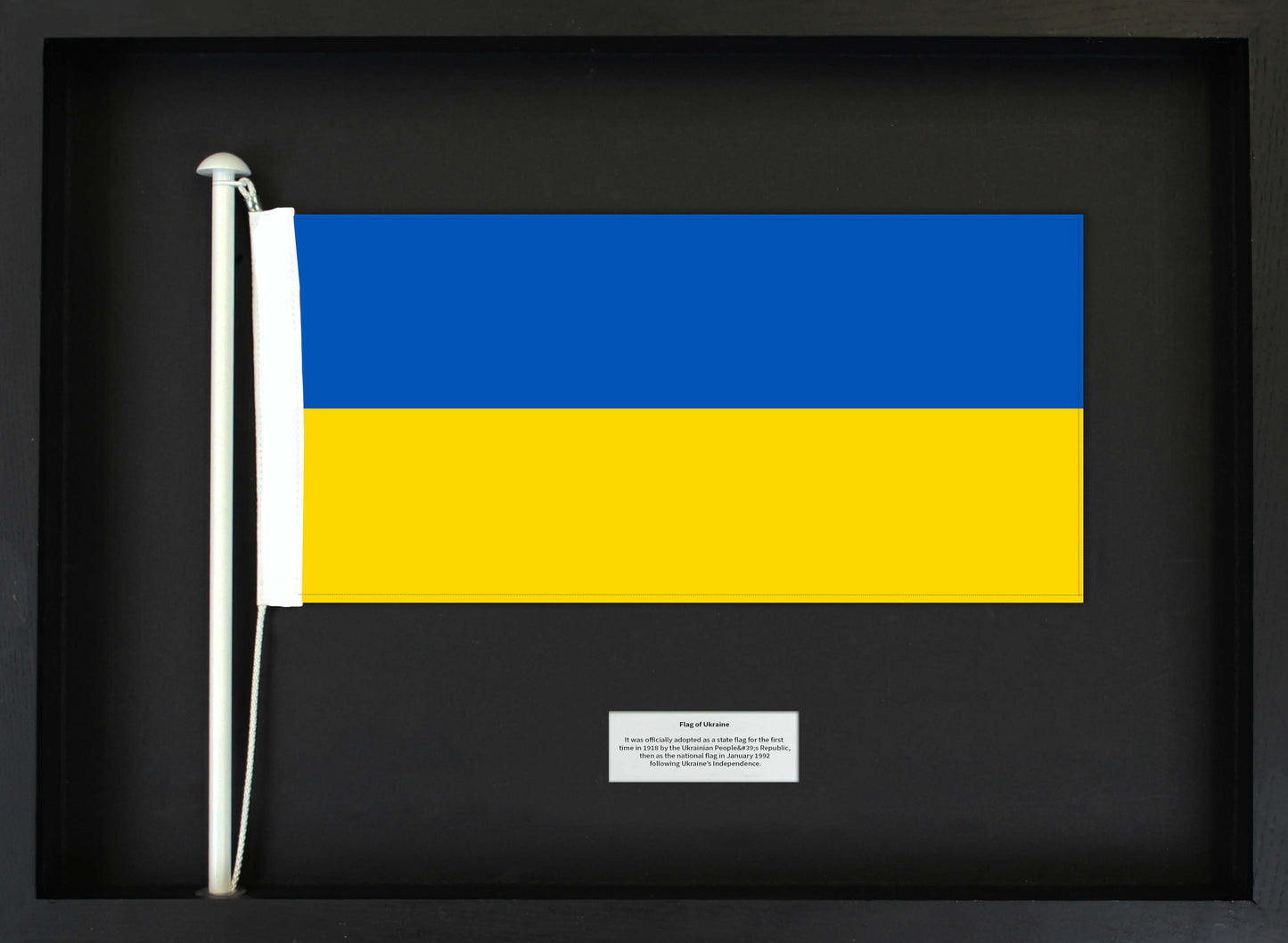 Ukraine- Flag with Pole