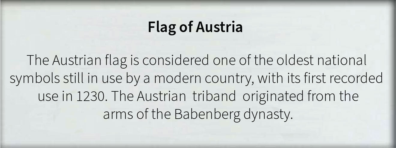 Austria- Flag with Pole