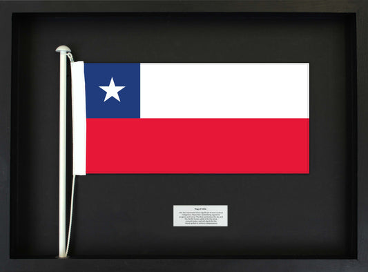 Chile- Flag with Pole