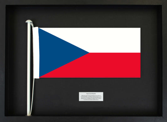 Czech Replublic- Flag with Pole