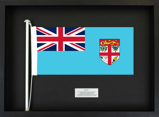 Fiji- Flag with Pole