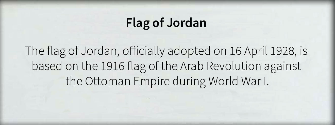 Jordan- Flag with Pole